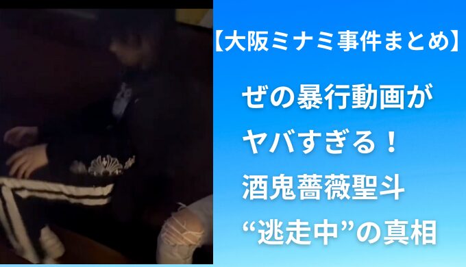 ぜの暴行動画がヤバすぎる！酒鬼薔薇聖斗“逃走中”の真相と6人の現在を徹底解説【大阪ミナミ事件まとめ】