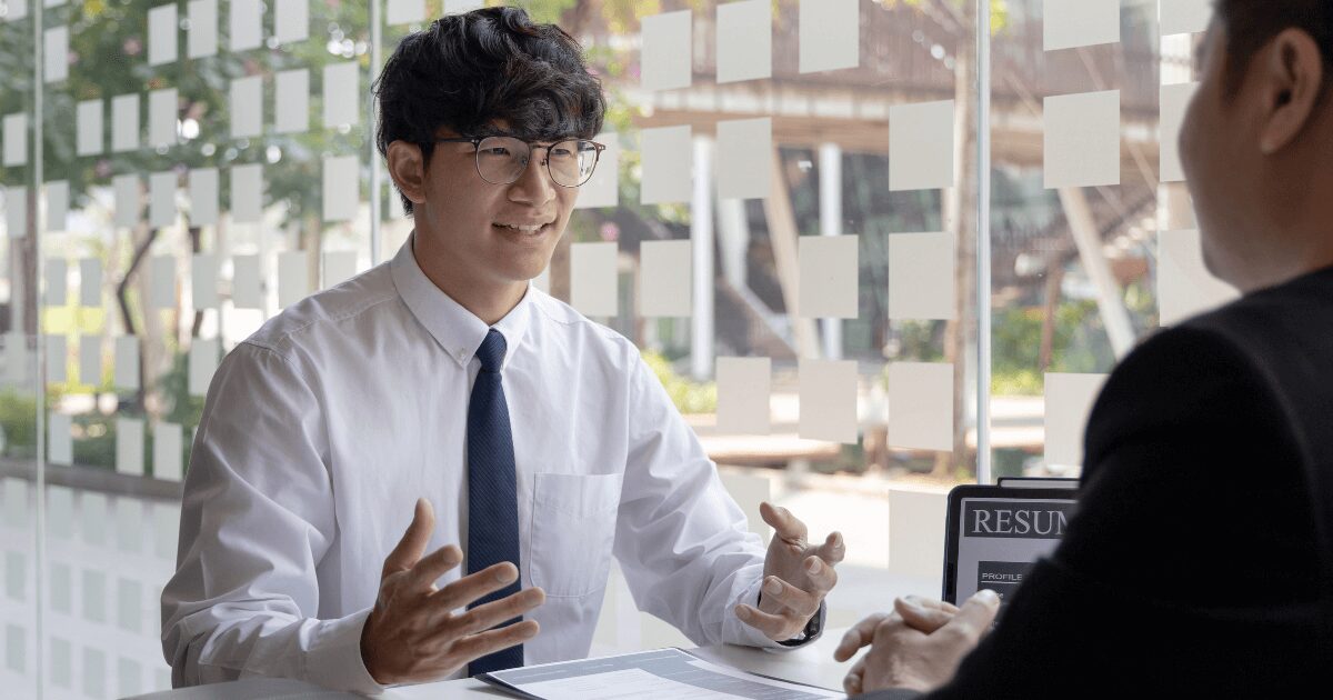 和やかな雰囲気の面接